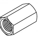 BrakeQuip BQ110 Female Tube Joiner – 3/8 x 24NF