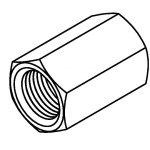 BrakeQuip BQ111 Female Tube Joiner – 7/16 x 24NS