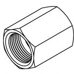 BrakeQuip BQ113 Female Tube Joiner – 5/8 x 18NF