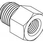 BrakeQuip BQ120 Thread Adaptor 1/2 x 20NF – 3/8 x 24NF