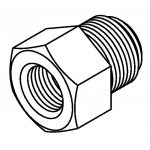 BrakeQuip BQ121 Thread Adaptor 9/16 x 20 – 3/8 x 24NF