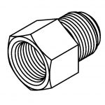 BrakeQuip BQ122 Thread Adaptor 1/2 x 20NF – 7/16 x 24NS