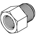 BrakeQuip BQ123 Thread Adaptor 9/16 x 18 – 7/16 x 24NS