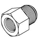 BrakeQuip BQ124 Thread Adaptor 9/16 x 18 – 3/8 x 24NF
