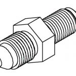 BrakeQuip BQ131 Adaptor 3/8 x 24NF – No. 4 JIC