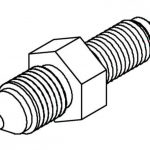 BrakeQuip BQ133 Adaptor 5/16 x 24NF – No. 3 JIC