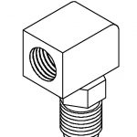 BrakeQuip BQ141 Elbow Swivel – 3/8 x 24NF x 2