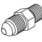 BrakeQuip BQ145 Adaptor M10 x 1.00 – No.4 JIC