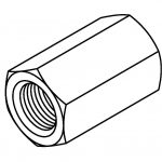 BrakeQuip BQ147 Female Tube Joiner – M12 x 1 DPS