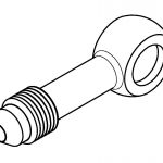 BrakeQuip BQ155 Banjo Adaptor 10mm Banjo to No 4 JIC 7/16 x 20