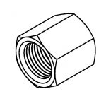 BrakeQuip BQ163 Female Plug – 1/2 x 20NF