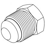 BrakeQuip BQ171 Weld On Fitting – 5/8 x 18NF – 3/8 Tube  Alum