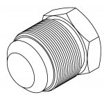 BrakeQuip BQ174 Weld On Fitting – 1-1/16 x 14NF – 3/4 Tube  Alum