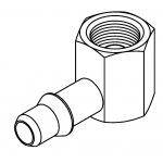 BrakeQuip BQ183 Fitting – Transmission – 90 Degrees