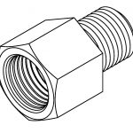 BrakeQuip BQ187 Thread Adaptor  M10 x 1.5 – 1/8″ x 27 NPT