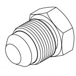 BrakeQuip BQ226 Braze On Fitting  3/8″ Tube