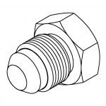 BrakeQuip BQ228 Braze on Fitting No. 6 – 1/2 Tube