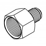 BrakeQuip BQ261 Thread Adaptor 3/8 x 24NF – 9/16 x 18NF