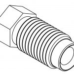BrakeQuip BQ4285 Brake Line Fitting Male  3/8 x 24NF 3/16
