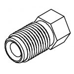 BrakeQuip BQ4511 Brake Line Fitting Male  M10 x 1mm 3/16