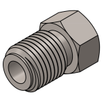 BrakeQuip BQ4511SS Brake Line Fitting Male M10 x 1mm 3/16 Stainless Steel