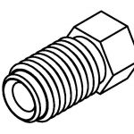 BrakeQuip BQ4512 Brake Line Fitting Male  M10 x 1.25mm 3/16