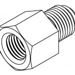 BrakeQuip BQ49 Thread Adaptor M10 x 1mm  – 3/8 x 24NF