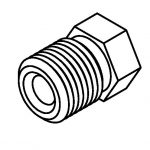 BrakeQuip BQ5842 Brake Line Fitting Male  7/16 x 24NS 3/16