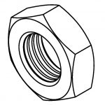 BrakeQuip BQ78 Bulkhead Nut 3/8 x 24NF