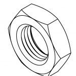 BrakeQuip BQ83 Bulkhead Nut 1/2 x 20NF
