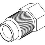 BrakeQuip BQ9157 Brake Line Fitting Male  M12 x 1.25mm 1/4