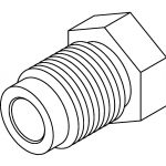 BrakeQuip BQ9169 Brake Line Fitting Male M12 x 1.0mm 1/4 DIN