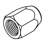 BrakeQuip BQ9176 Brake Line Fitting Female  3/8 x 24NF 3/16