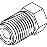 BrakeQuip BQ9180 Brake Line Fitting Male  M12 x 1mm 3/16