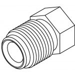 BrakeQuip BQ9182 Brake Line Fitting Male  M12 x 1.5mm 6mm
