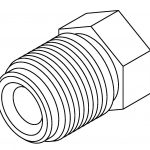 BrakeQuip BQ9183 Brake Line Fitting Male  M14 x 1.5mm 6mm