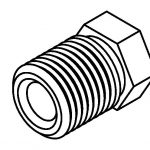BrakeQuip BQ9187 Brake Line Fitting Male  1/2 x 20NF 1/4