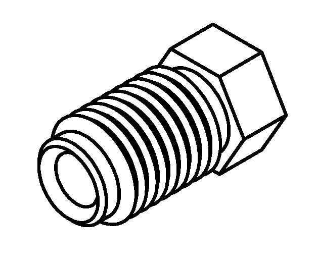 BrakeQuip BQ9188 Brake Line Fitting Male M10 x 1.5mm 3/16