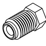 BrakeQuip BQ9189 Brake Line Fitting Male  M11 x 1mm 3/16