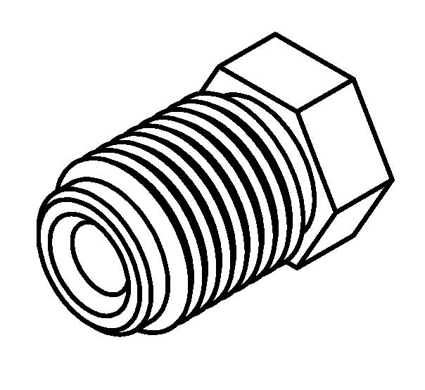 BrakeQuip BQ9193 Brake Line Fitting Male M12 x 1.5mm 3/16