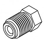 BrakeQuip BQ9194 Brake Line Fitting Male  M13 x 1mm 3/16
