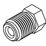 BrakeQuip BQ9195 Brake Line Fitting Male  M13 x 1.25mm 3/16