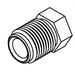 BrakeQuip BQ9197 Brake Line Fitting Male  M14 x 1.5mm 5/16