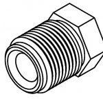 BrakeQuip BQ9198 Brake Line Fitting Male  M16 x 1.5mm 5/16