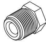 BrakeQuip BQ9199 Brake Line Fitting Male  M18 x 1.5mm 5/16